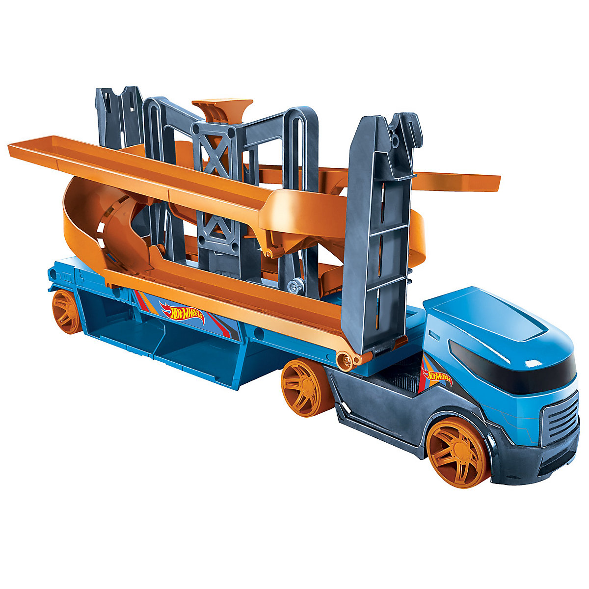 Hot Wheels Mega Action Transporter für 20 1:64 Spielzeugautos inkl. 1 Spielauto