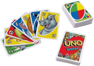 2x Uno Junior Mattel 52456 Kartenspiel Familienspiel Gesellschaftsspiele 
