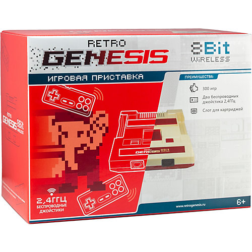 Игровая приставка Sega Retro Genesis 8 Bit Wireless, 300 игр от SEGA