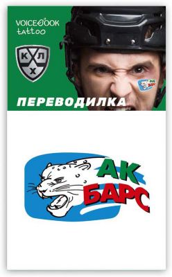 Татуировка-переводилка "Хоккейный клуб" Барс
