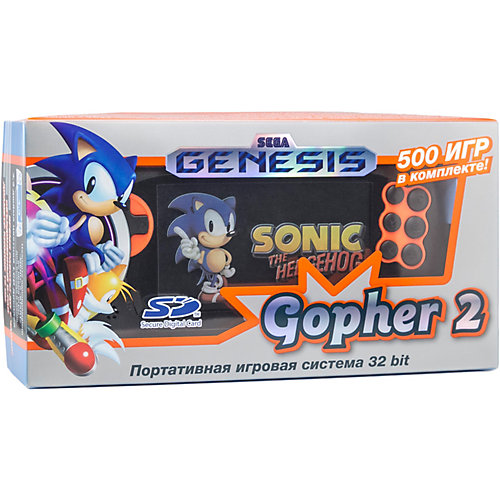 Игровая консоль Sega Genesis Gopher 2 LCD 4.3, +500 игр