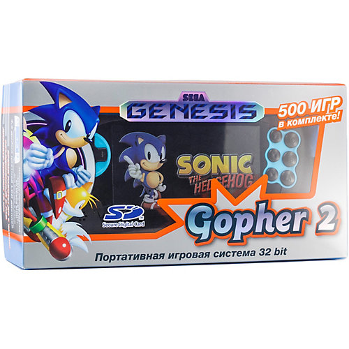 Игровая консоль Sega Genesis Gopher 2 LCD 4.3, +500 игр от SEGA