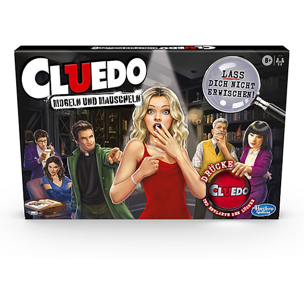 Cluedo für gute Schummler Brettspiel, Detektivspiel für Kinder ab 8 Jahren, mit Mogel-Button, um unehrliche Mitspieler zu entlarven