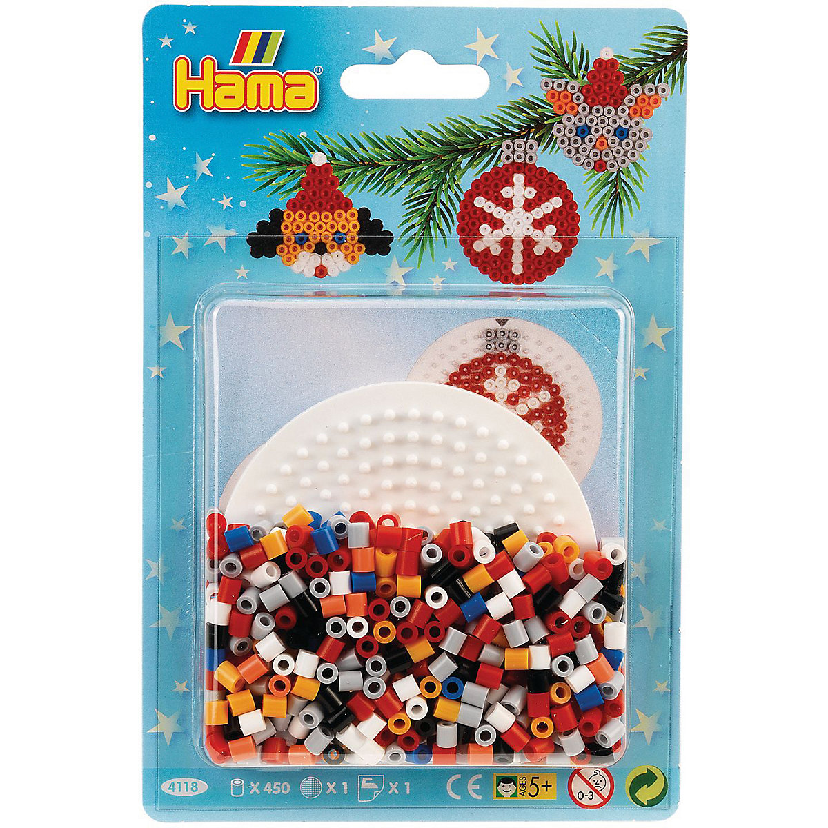 Hama Perlen HAMA 4118 Blister Weihnachten Kreis 450 midi-Perlen & Zubehör