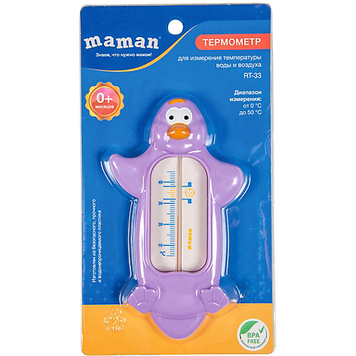 Термометр для воды Maman RT-33, пингвин от MAMAN