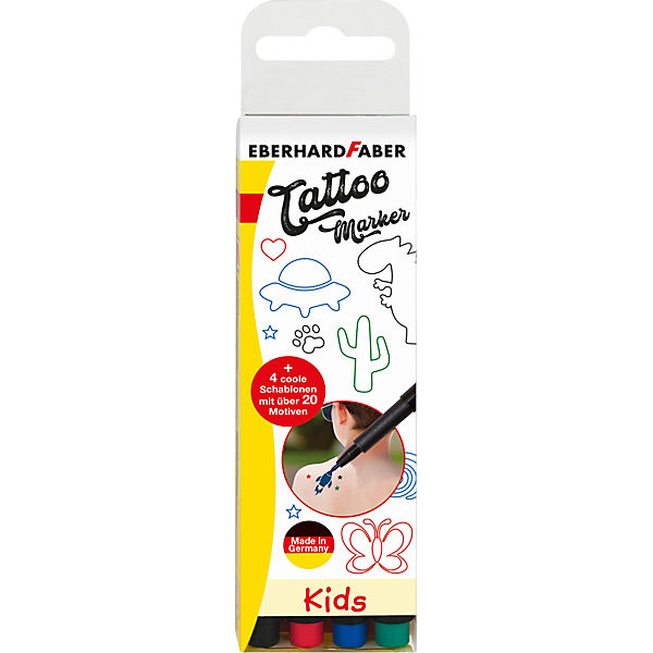 Tattoo Marker Kids, 4 Farben