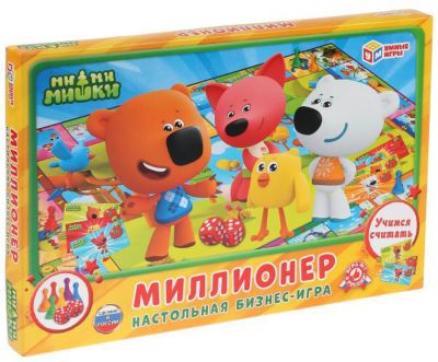 Настольная бизнес-игра Умные игры "Миллионер. Мимимишки"