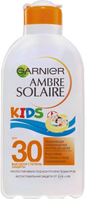 Солнцезащитное молочко Garnier Ambre Solaire Kids для детей увлажняющее, SPF 30