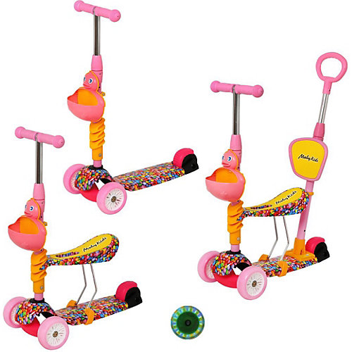 Трёхколёсный самокат 3 в 1 Moby Kids "Утёнок", 120/100 мм от Moby Kids