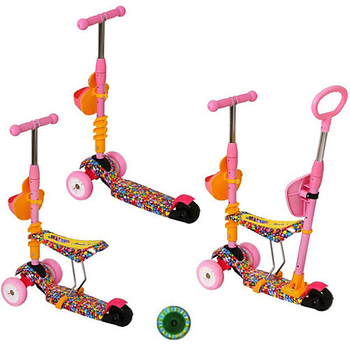 Трёхколёсный самокат 3 в 1 Moby Kids "Утёнок", 120/100 мм от Moby Kids