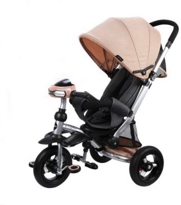 Трёхколёсный велосипед-коляска Moby Kids Stroller trike Air Car, 10x10