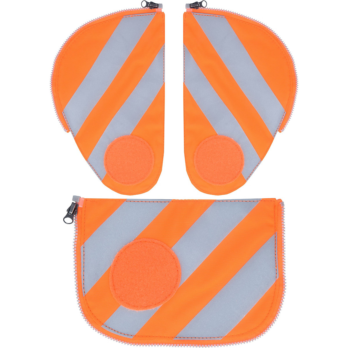 ergobag pack Seitentaschen-Zipset orange Reflektor 3-tlg.