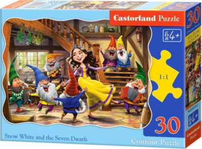 Пазл Castorland Белоснежка и 7 гномов, 30 деталей