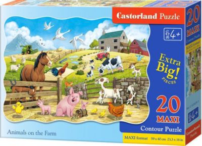 Пазл Castorland Животные на ферме, 20 деталей