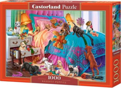 Пазл Castorland Озорные щенки, 1000 деталей