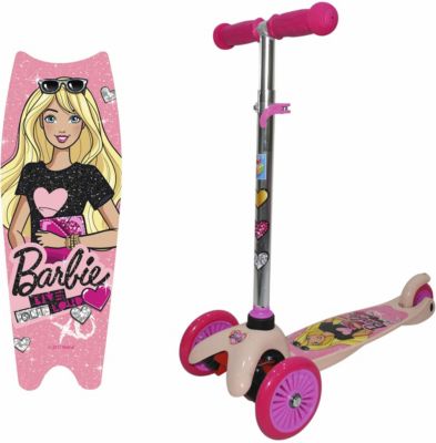 Трёхколёсный самокат 1Toy Barbie