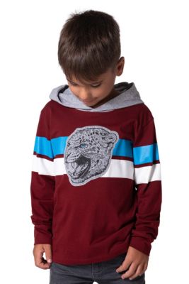 Langarmshirt mit Kapuze für Jungen von ZAB kids 2