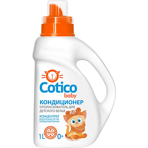 Кондиционер-ополаскиватель Cotico Baby для детского белья, 1 л