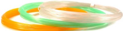 Комплект пластика Unid PLA для 3Д ручек, 3 светящихся цвета в органайзере