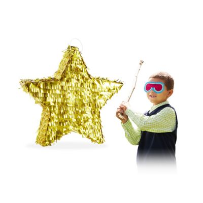 relaxdays Pinata Stern gold