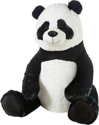 Kuscheltier Panda 22 cm Plüsch schwarz/weiss 