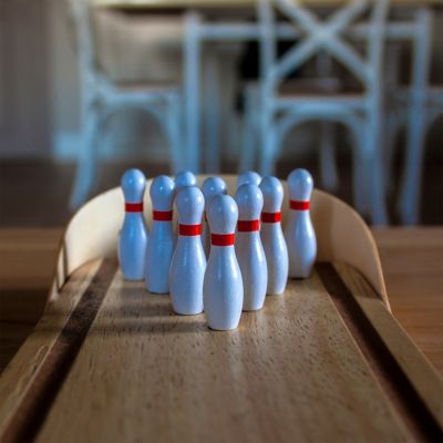Kinder Desktop Mini Bowling Spiel Set beinhalten 10 Mini Bowling Pins und 2 