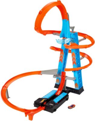1 Spielzeugauto motorisierte Autorennbahn Hot Wheels Himmelscrash-Turm inkl 