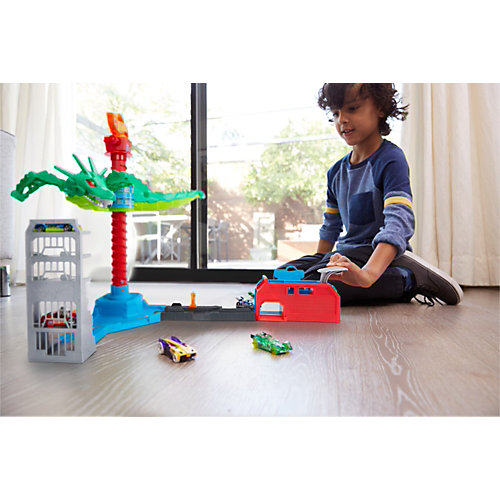 Автотрек Hot Wheels City "Воздушная атака дракона" от Mattel