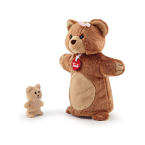 Игрушка на руку Trudi Медведь с медвежонком, 15×26×11 см от Trudi
