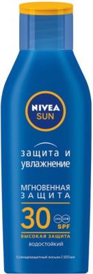 Солнцезащитный лосьон для тела Nivea Sun "Защита и увлажнение" SPF 30, 100 мл