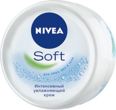Крем для лица, рук и тела Nivea Soft с маслом жожоба и витамином Е, 200 мл