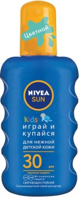 Солнцезащитный спрей Nivea Sun Kids "Играй и купайся" SPF 30, 200 мл