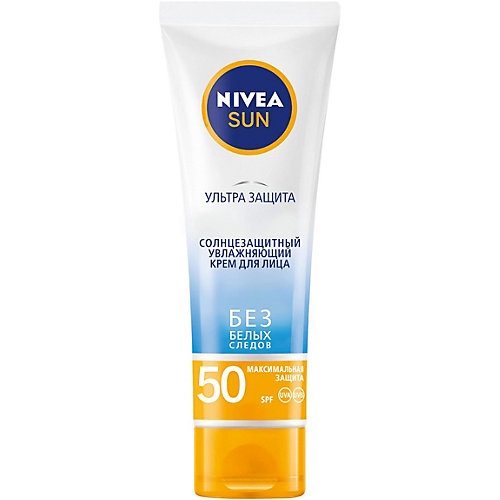 Солнцезащитный крем для лица Nivea "Ультра защита" SPF 50, 50 мл