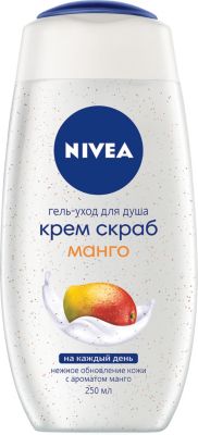 Гель-уход для душа Nivea "Крем скраб манго", 250 мл