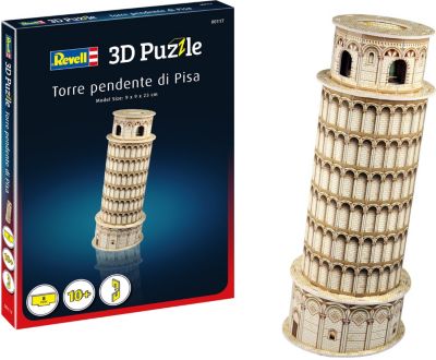 Cubic Fun Mini Bauwerke 3D Puzzle Spielzeug Modell Schiefer Turm von Pisa Mini 
