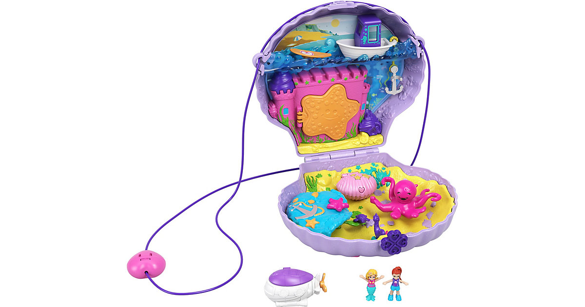 Spielzeug/Sammelfiguren: Mattel Polly Pocket Muschel-Tasche