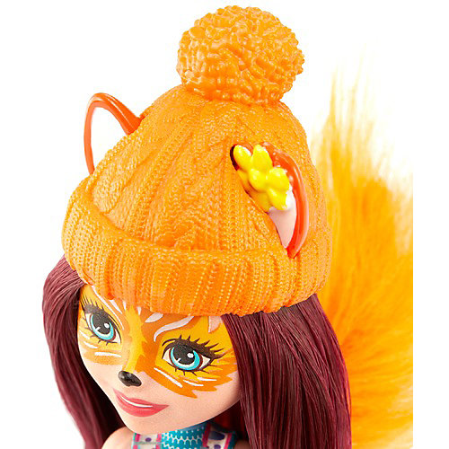 Игровой набор Enchantimals "Рождественские сани" Фелисити Фокс и Флик от Mattel
