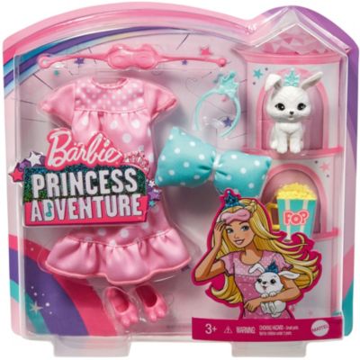 Barbie Prinzessinnen Abenteuer Puppen-Kleidung, Mode-Set Mit Häschen ...