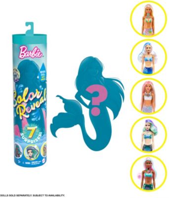 Barbie® Color Reveal Puppe, Serie 4 "Meerjungfrauen", Überraschungs-Set inkl. Zubehör 2