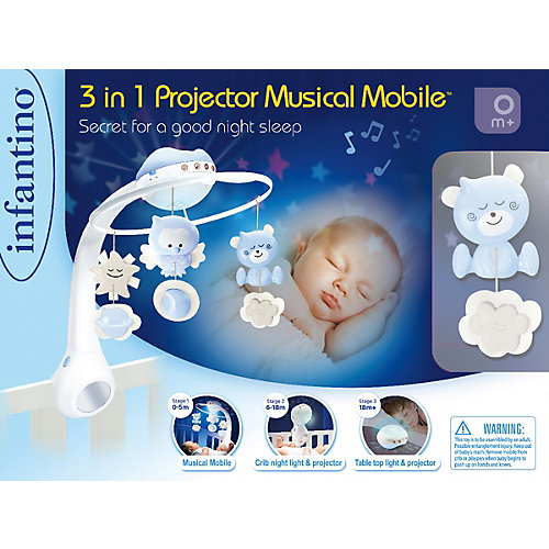 Музыкальный мобиль-проектор Infantino 3 в 1 от Infantino BKids