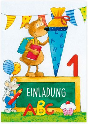 Einladungspostkarten Einschulung 8 Stuck Din A6 Gratz Verlag Mytoys