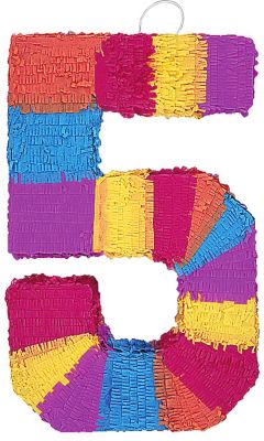 SET-MyToys Pinata Zahl 5 4tlg. FM 2