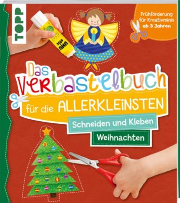 Image of Buch - Das Verbastelbuch die Allerkleinsten Schneiden und Kleben Weihnachten Kinder