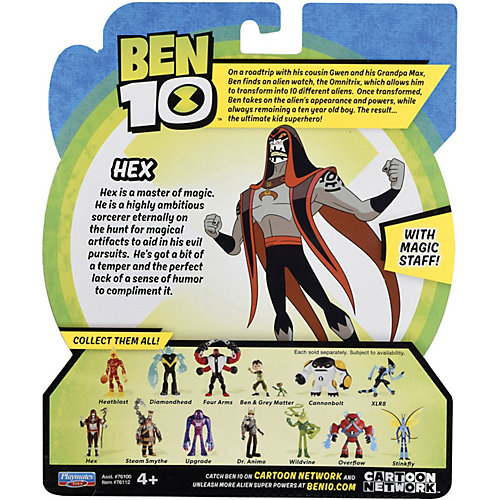 Фигурка Playmates Ben 10 "Хекс", 12.5 см от PLAYMATES
