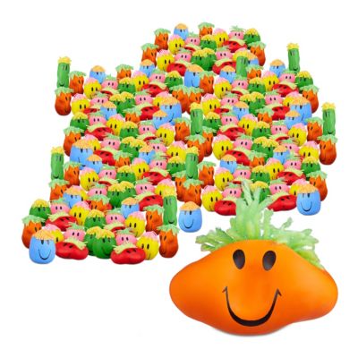 96 große Stressbälle Knetball mit Gesicht Mitgebsel für Kindergeburtstag 