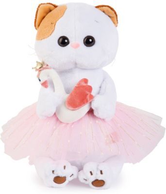 Мягкая игрушка Budi Basa Кошечка Ли-Ли балерина с лебедем, 24 см
