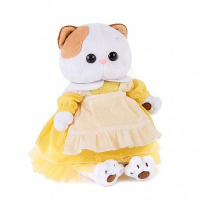 Мягкая игрушка Budi Basa Кошечка Ли-Ли в желтом платье с передником, 24 см