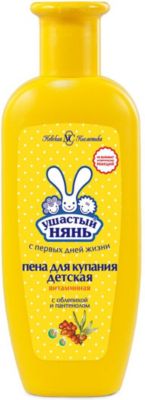 Пена для ванны Ушастый Нянь Витаминная с облепихой и пантенолом, 250 мл