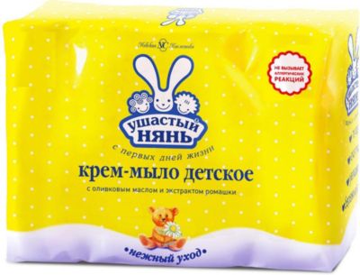 Крем-мыло Ушастый Нянь с ромашкой, 4 шт по 100 г