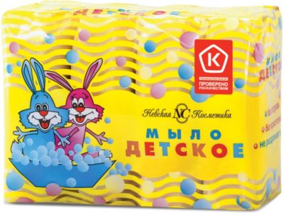 Туалетное мыло Невская косметика Детское, 4 шт по 100 г